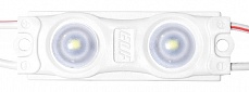 Модуль светодиодный ELF 2SMD диод 2835, с линзой, 160гр.,12В, IP 65, STD-2, холодный белый